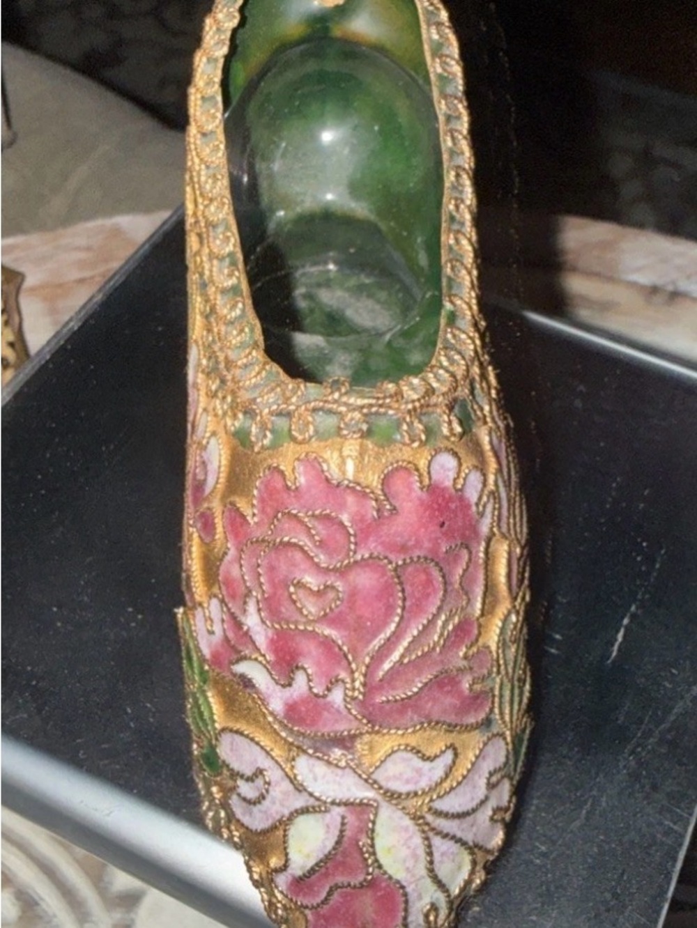 Vintage European Style Miniature Shoe Collectible - Picture 3 of 3